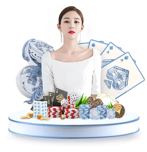 Hình ảnh bàn sòng bạc trực tuyến với dealer người thật, thẻ bài blackjack và bánh xe roulette, biểu tượng casino tại 12tr88